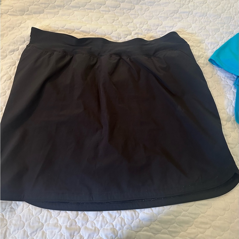 Lands' End Swim Skort 18W black